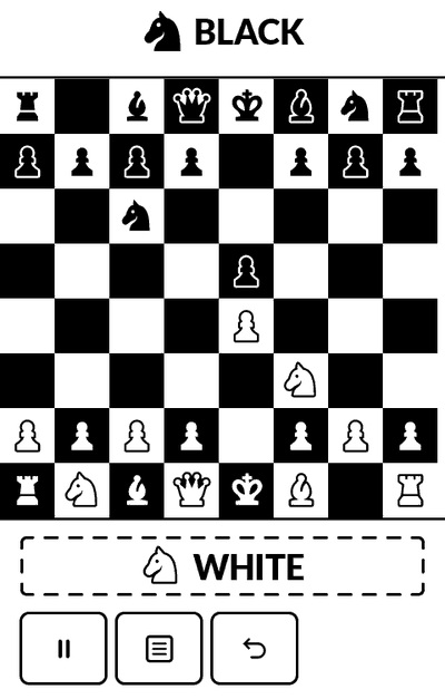 Chess+ with two players on one phone